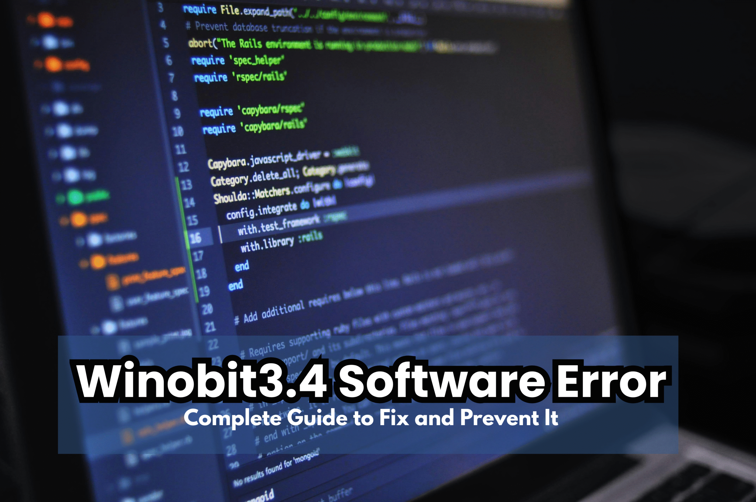 Winobit3.4 Software Error